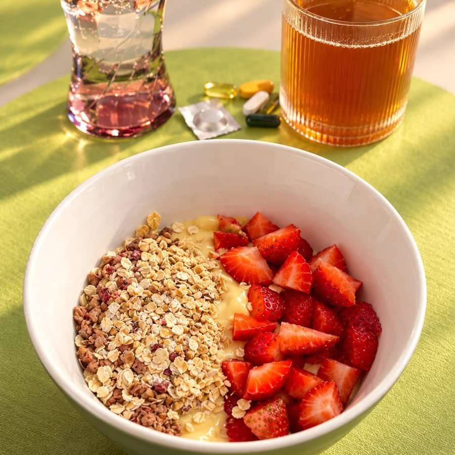 Bowl fragole e cereali